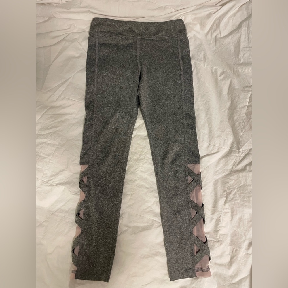 Ideology Big Girls Caged-Hem Leggings